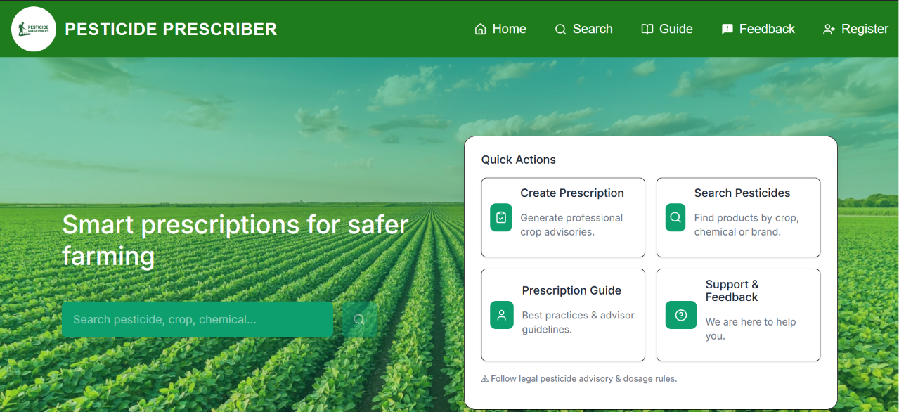 Pesticide Prescriber